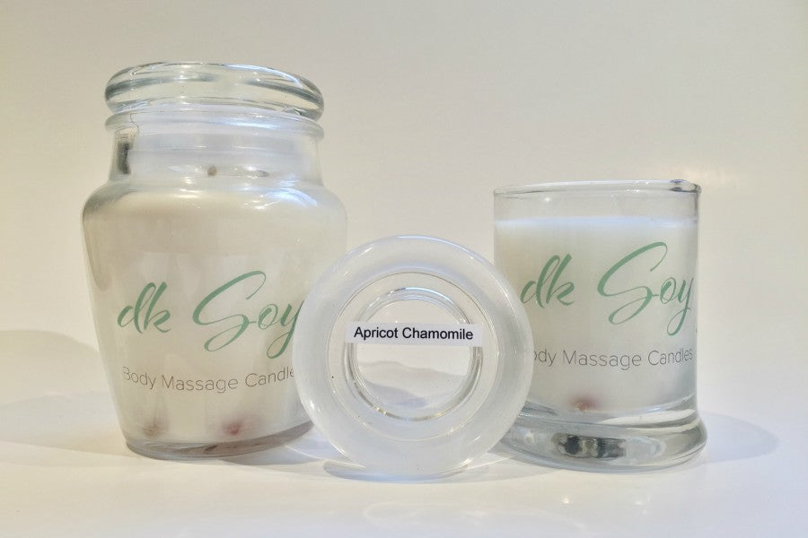 apricot chamomile massage oil candles