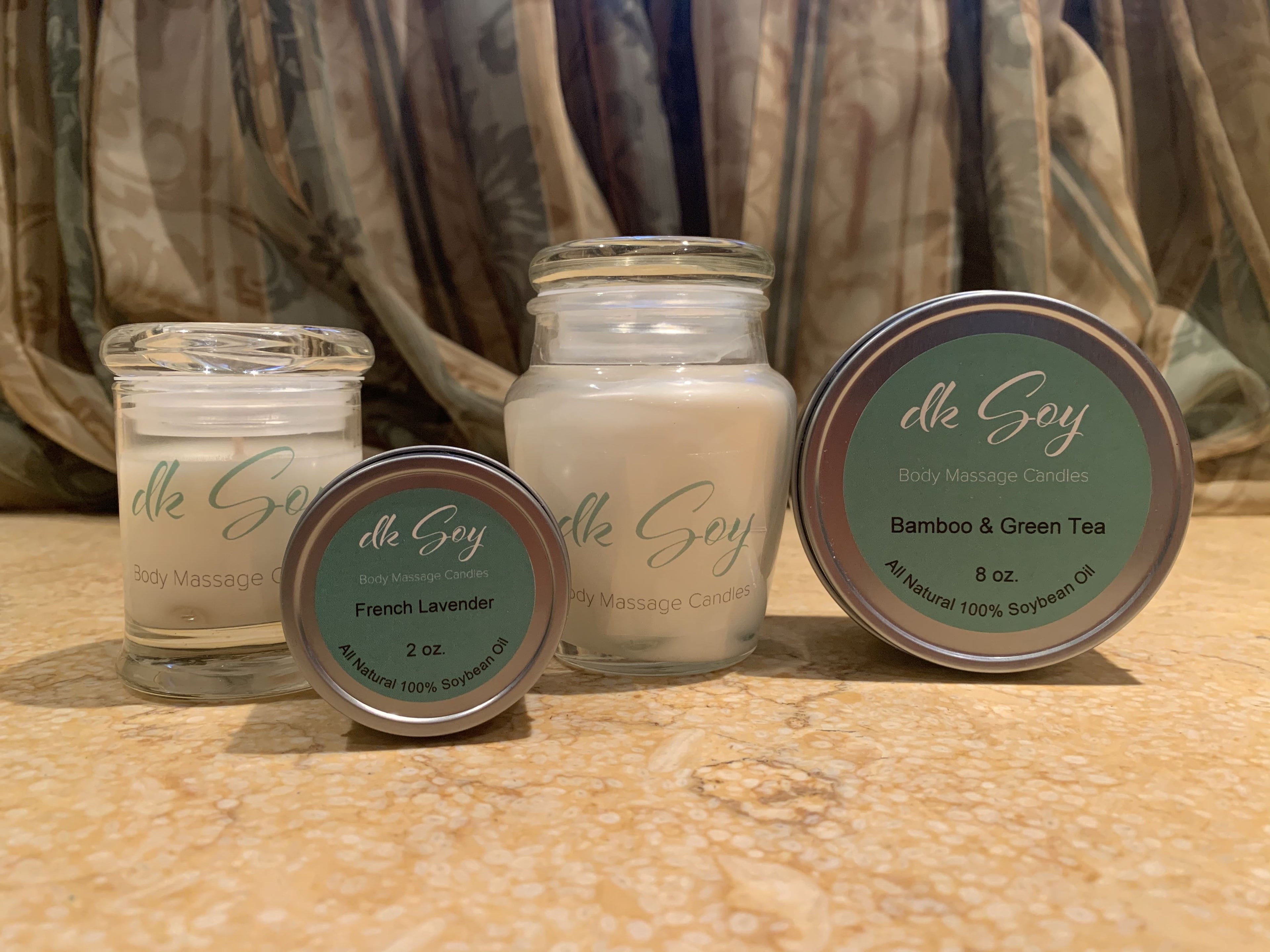 DK Soy massage candle collections