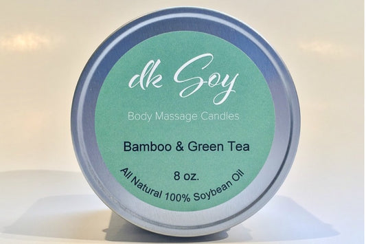 large travel tin massage oil candle