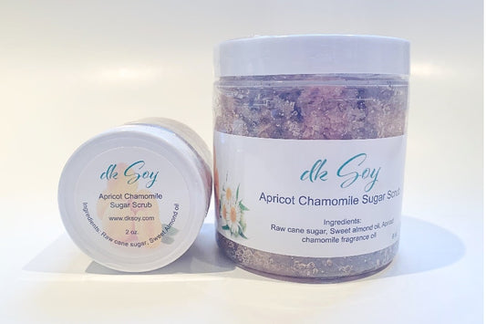 apricot chamomile sugar scrubs