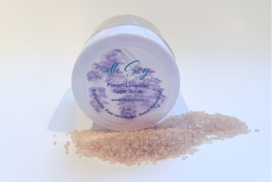 mini french lavender scrub