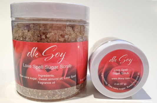 love spell sugar scrubs